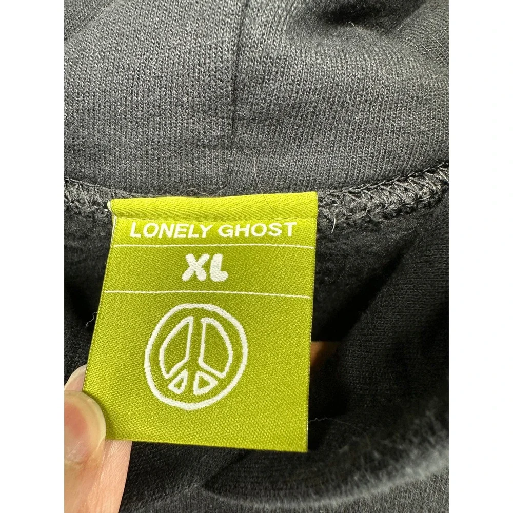 Lonely Ghost Ways To Say I Love You Hoodie Black Mens XL I'll Go If You Go - Picture 4 of 10